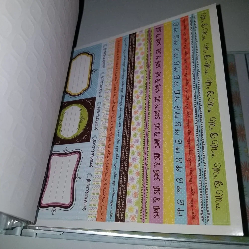 Wedding Newlywed Honeymoon Photo Album + Scrapbook Kit Lot ELSA New Seasons